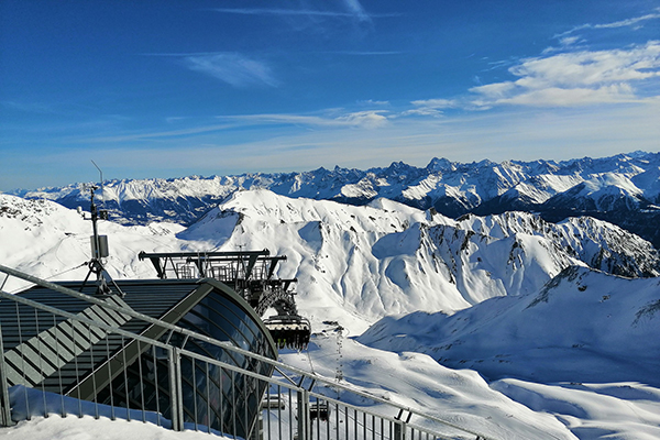 Serfaus high mountain tops