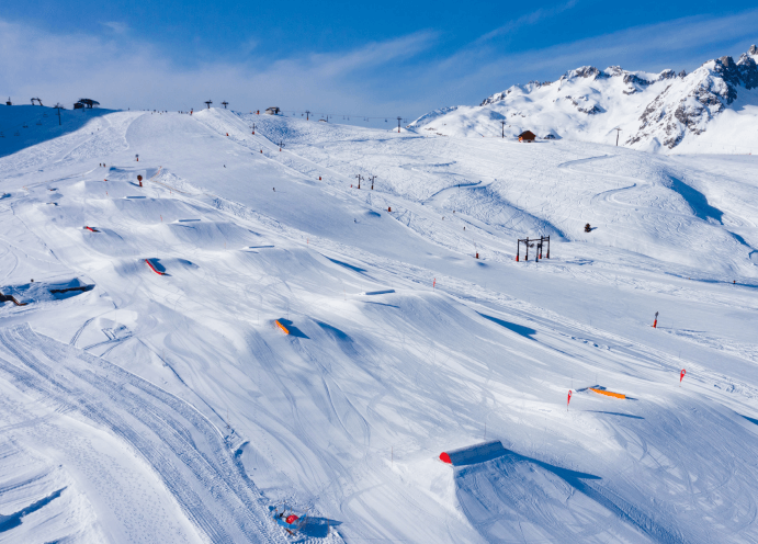 Valmorel ski area, pistes for everyone.